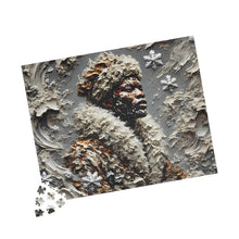 Load image into Gallery viewer, Strength Through the Storm – A Textured Black Art Puzzle (110, 252, 520, 1014-piece)