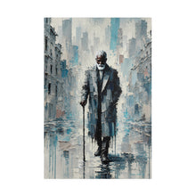 Load image into Gallery viewer, Every Step a Story – Elderly Black Man Jigsaw Puzzle | Textured Urban Fine Art (110, 252, 520, 1014-piece)