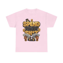 Load image into Gallery viewer, Spend Dat Sh*t Money Graphic Tee | Gold & Black Cash Money Unisex Heavy Cotton Tee