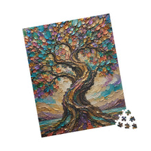 Load image into Gallery viewer, Roots of Radiance – Colorful Tree of Life Jigsaw Puzzle (110, 252, 520, 1014-piece)