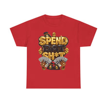 Load image into Gallery viewer, Spend Dat Sh*t Money Graphic Tee | Gold & Black Cash Money Unisex Heavy Cotton Tee