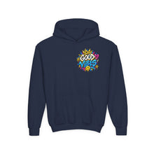 Load image into Gallery viewer, Good Vibes Youth Heavy Blend Hooded Sweatshirt