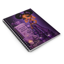 Load image into Gallery viewer, Midnight Orchid Emotional Support Spiral Notebook - Ruled Line