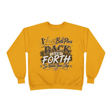 Load image into Gallery viewer, Back & Forth Bling Sweatshirt – “I Love Both Places” Statement Unisex EcoSmart® Crewneck Sweatshirt