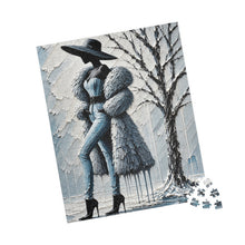 Load image into Gallery viewer, Frosted Elegance – Winter Fashion | Luxury Textured Art Puzzle (110, 252, 520, 1014-piece)
