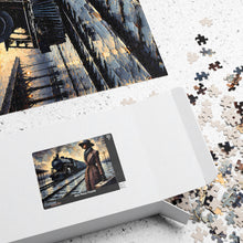 Load image into Gallery viewer, The Journey Ahead – Vintage Train Station Jigsaw Puzzle (110, 252, 520, 1014-piece)