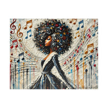 Load image into Gallery viewer, Soulful Symphony – Colorful Abstract Black Art Puzzle (110, 252, 520, 1014-piece)
