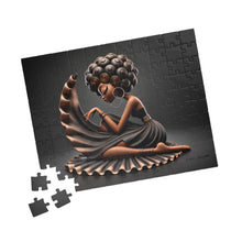 Load image into Gallery viewer, Quiet Elegance – Afrocentric Black Woman Art Jigsaw Puzzle (110, 252, 520, 1014-piece)
