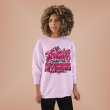 Load image into Gallery viewer, Tougher Than the Diagnosis Breast Cancer Awareness Unisex EcoSmart® Crewneck Sweatshirt
