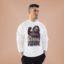 Load image into Gallery viewer, Cereal Killer Halloween Sweatshirt | Masked Horror Graphic Unisex EcoSmart® Crewneck Sweatshirt