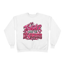 Load image into Gallery viewer, Tougher Than the Diagnosis Breast Cancer Awareness Unisex EcoSmart® Crewneck Sweatshirt