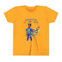 Load image into Gallery viewer, Autism Is My Superpower Youth T-Shirt — Autism Awareness Tee