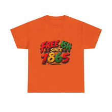 Load image into Gallery viewer, Free-Ish Since 1865 Juneteenth T-Shirt | Distressed Grunge Black History Graphic Unisex Heavy Cotton Tee