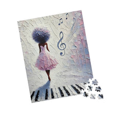 Load image into Gallery viewer, Melody of Dreams – Little Girl & Piano Jigsaw Puzzle (110, 252, 520, 1014-piece)