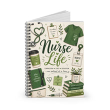 Load image into Gallery viewer, Sage Bloom Nurse Life Spiral Notebook - Ruled Line