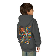 Load image into Gallery viewer, Small Kid Big Sound Kids Hoodie – Little Rockstar Music Graphic Youth Heavy Blend Hooded Sweatshirt