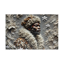 Load image into Gallery viewer, Strength Through the Storm – A Textured Black Art Puzzle (110, 252, 520, 1014-piece)
