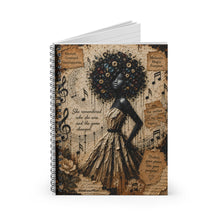 Load image into Gallery viewer, Melanin Magic Spiral Notebook - Ruled Line