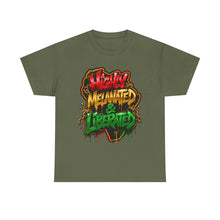 Load image into Gallery viewer, Highly Melanated & Liberated Graffiti Streetwear T-Shirt | Juneteenth Pride Unisex Heavy Cotton Tee