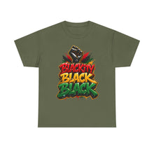 Load image into Gallery viewer, Blackity Black Black T-Shirt | Juneteenth Black Pride Graffiti Streetwear TeeUnisex Heavy Cotton Tee