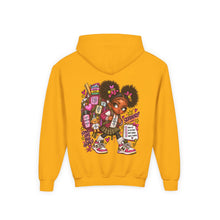 Load image into Gallery viewer, Smart Girls Change the World Youth Heavy Blend Hooded Sweatshirt