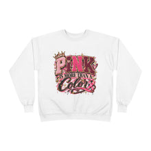 Load image into Gallery viewer, Pink Is More Than a Color Breast Cancer Awareness Unisex EcoSmart® Crewneck Sweatshirt
