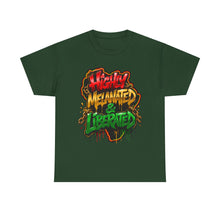 Load image into Gallery viewer, Highly Melanated & Liberated Graffiti Streetwear T-Shirt | Juneteenth Pride Unisex Heavy Cotton Tee