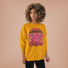 Load image into Gallery viewer, She’s Somebody’s Everything Breast Cancer Awareness | Pink Ribbon Family Support Unisex EcoSmart® Crewneck Sweatshirt