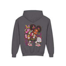 Load image into Gallery viewer, Smart Girls Change the World Youth Heavy Blend Hooded Sweatshirt
