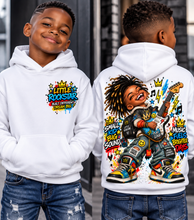 Load image into Gallery viewer, Small Kid Big Sound Kids Hoodie – Little Rockstar Music Graphic Youth Heavy Blend Hooded Sweatshirt