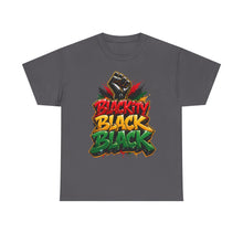 Load image into Gallery viewer, Blackity Black Black T-Shirt | Juneteenth Black Pride Graffiti Streetwear TeeUnisex Heavy Cotton Tee
