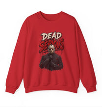 Load image into Gallery viewer, Dead Serious Halloween Sweatshirt | Masked Horror Streetwear Unisex Heavy Blend™ Crewneck Sweatshirt
