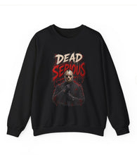 Load image into Gallery viewer, Dead Serious Halloween Sweatshirt | Masked Horror Streetwear Unisex Heavy Blend™ Crewneck Sweatshirt
