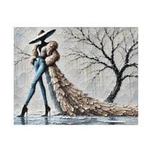 Load image into Gallery viewer, Winter's Runway – Textured High-Fashion ArtPuzzle (110, 252, 520, 1014-piece)
