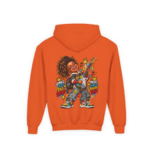 Load image into Gallery viewer, Small Kid Big Sound Kids Hoodie – Little Rockstar Music Graphic Youth Heavy Blend Hooded Sweatshirt
