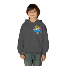 Load image into Gallery viewer, Good Vibes Youth Heavy Blend Hooded Sweatshirt
