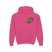 Load image into Gallery viewer, Booked for a Brighter Me Girls Hoodie | Inspirational Reading &amp; Big Dreams Youth Heavy Blend Hooded Sweatshirt
