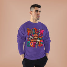 Load image into Gallery viewer, Fall-In’ for Coffee Unisex EcoSmart® Crewneck Sweatshirt
