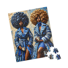 Load image into Gallery viewer, Couture &amp; Coffee – Luxury Textured Art Puzzle (110, 252, 520, 1014-piece)

