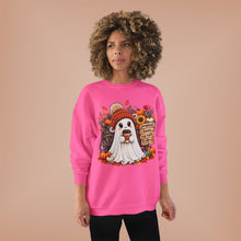 Load image into Gallery viewer, Pumpkins, Leaves, Cozy Nights &amp; Coffee Fall Unisex EcoSmart® Crewneck Sweatshirt
