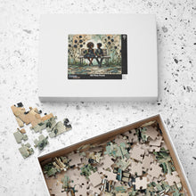 Load image into Gallery viewer, Whispers Between Us – Children &amp; Black Roses | Emotional Textured Art Puzzle (110, 252, 520, 1014-piece)
