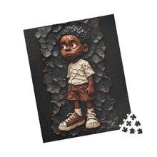 Load image into Gallery viewer, Wonder in His Eyes – Textured Clay Art &amp; Childhood Portrait Puzzle (110, 252, 520, 1014-piece)
