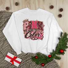 Load image into Gallery viewer, Pink Is More Than a Color Breast Cancer Awareness Unisex EcoSmart® Crewneck Sweatshirt
