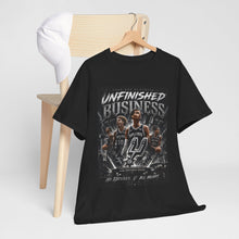 Load image into Gallery viewer, San Antonio Spurs Unfinished Business Playoffs Fan T-Shirt | Basketball Graphic Unisex Heavy Cotton Tee

