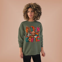 Load image into Gallery viewer, Fall-In’ for Coffee Unisex EcoSmart® Crewneck Sweatshirt
