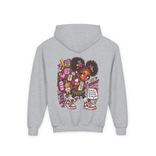 Load image into Gallery viewer, Smart Girls Change the World Youth Heavy Blend Hooded Sweatshirt
