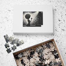 Load image into Gallery viewer, Her Moment to Shine – Black &amp; White Soulful Music Art Puzzle (110, 252, 520, 1014-piece)
