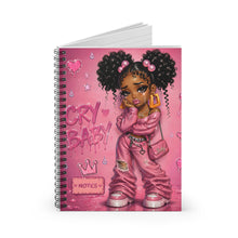 Load image into Gallery viewer, Pink Cry Baby Notes Spiral Notebook (I) - Ruled Line
