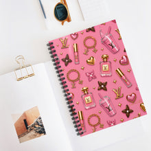Load image into Gallery viewer, Pink Luxe Dreams Spiral Notebook - Ruled Line
