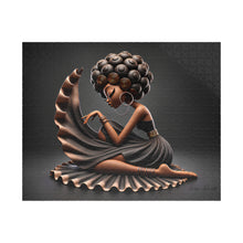 Load image into Gallery viewer, Quiet Elegance – Afrocentric Black Woman Art Jigsaw Puzzle (110, 252, 520, 1014-piece)
